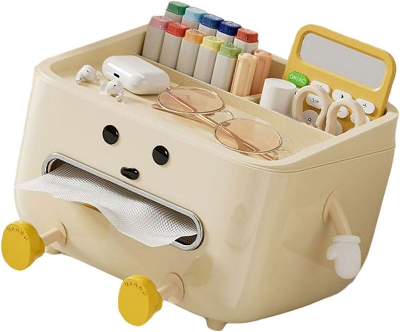 Effective Tissue Holder and Organizers Sturdy Tissue Holder with Storage for Small Essential Bedroom Bedsides - Image 5