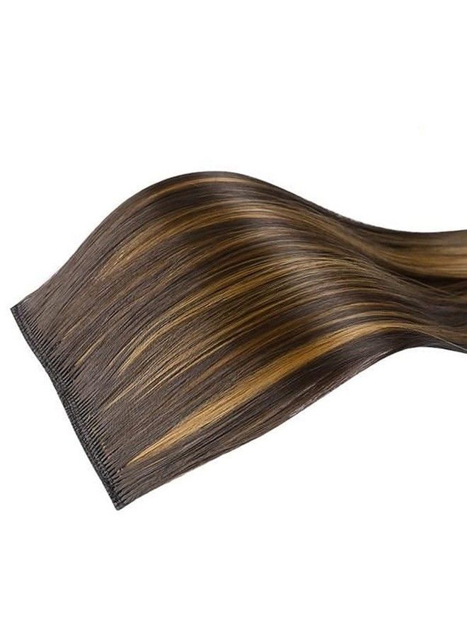 Artifice 5 Clip Super Duper Long 36" Straight Hair Extension (Brown With Blonde Highlighted) - Image 3
