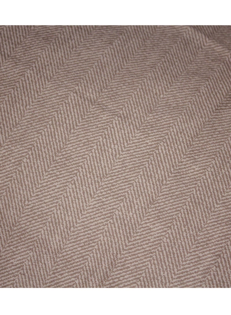 Refined Sulfur Cotton Santori Brown 200 * 230cm Bed Set of Four Pieces  - Image 3