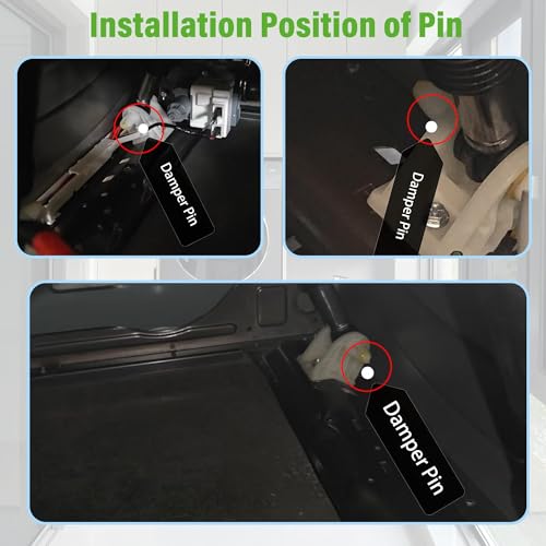 Semzohc WH01X20826 Washer Shock Absorber Kit Fit for G.E Washer Damper Shock Replaces WH01X10343 AP4265856 WH01X10385 WH01X10425 AH1482318 EA1482318 WH01X10260 PS1482318 - with 4 Shocks and 4 Pins - Image 5