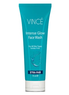VINCE Skin Brightening Face Wash – Deep Cleansing & Instant Brightening  – Removes Dirt and Impurities – Evens Skin Tone and Reveals a Radiant Glow – Sulfate-Free, 75ml 