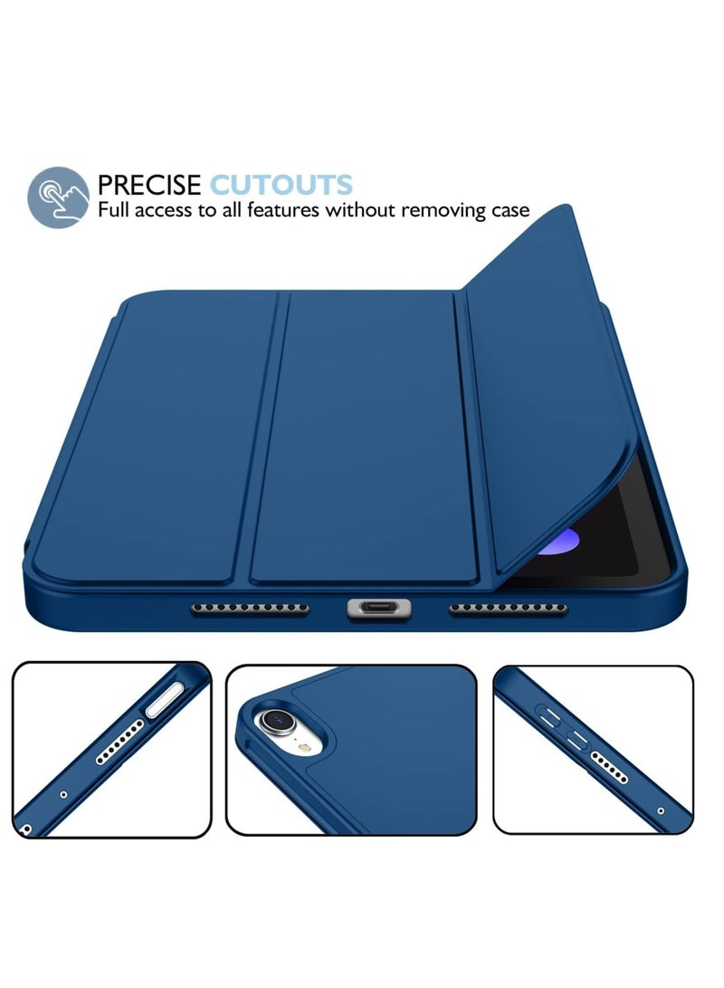 ELTRAZONE NEW Smart Case with Pencil Holder for iPad Mini 7 – Trifold Stand, Soft TPU Back, Auto Wake/Sleep, Dust Proof, Anti-Fingerprint, Heavy Duty Protection – Slim & Stylish Case for iPad Mini 7 - Image 3