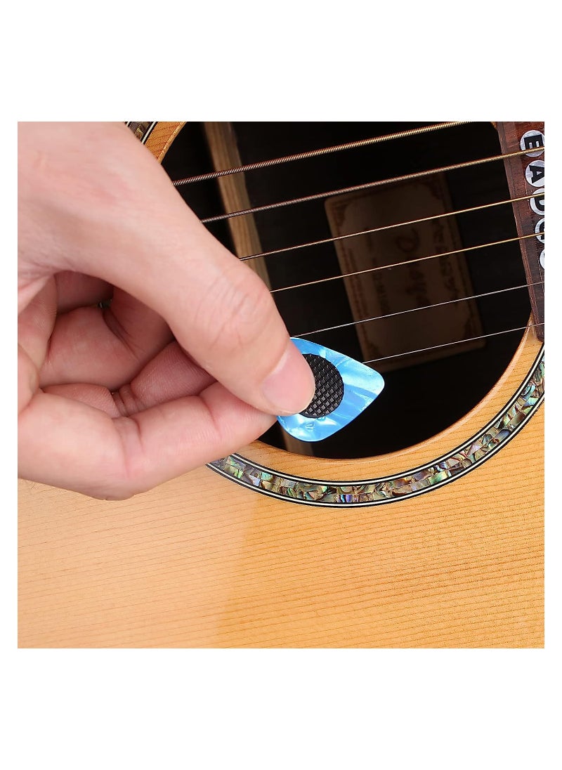 SYOSI - Grips for Guitar Picks 40 Pcs Self Adhesive Guitar Pick Grips, to Help You Hold Guitar Picks Tightly Pick Round Washer Pick Gripper Stop Dropping Your Guitar Picks While Playing - Image 1