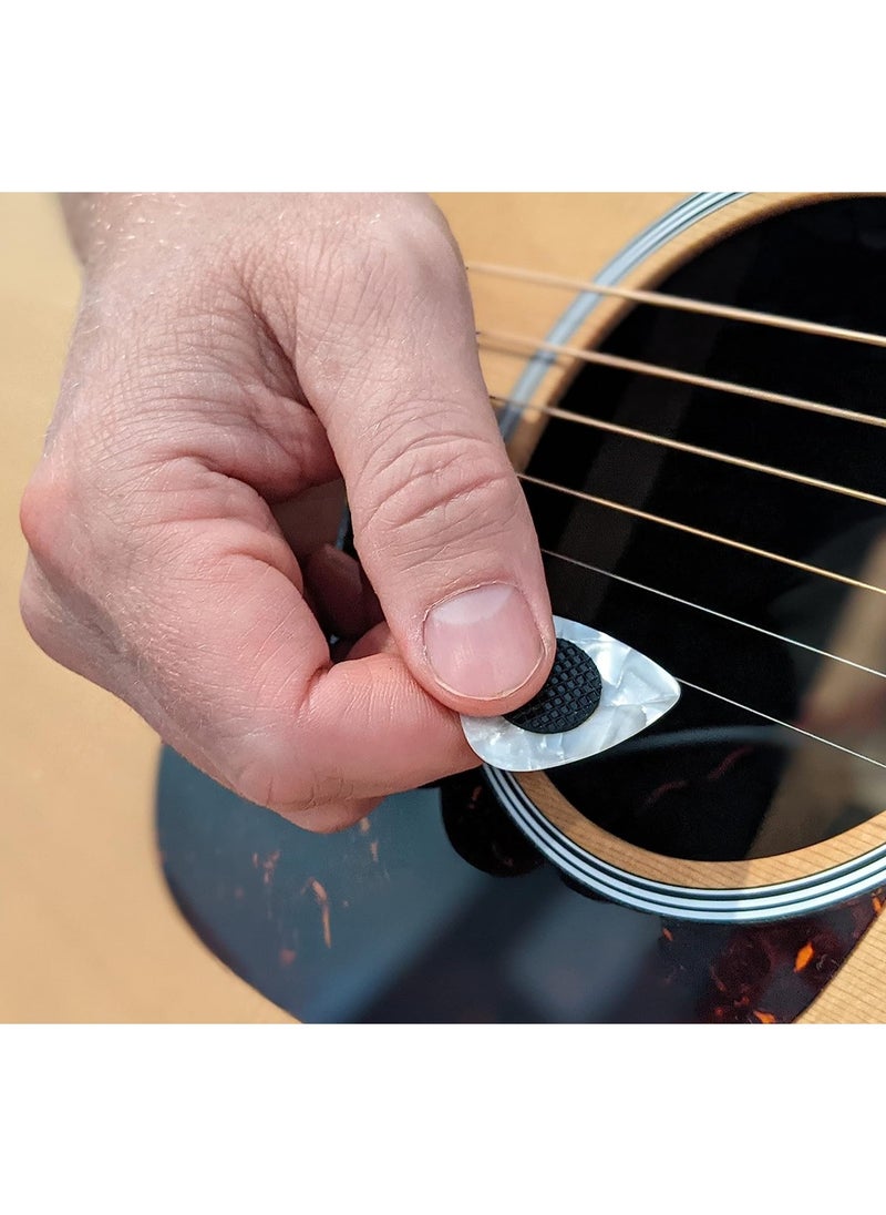 SYOSI - Grips for Guitar Picks 40 Pcs Self Adhesive Guitar Pick Grips, to Help You Hold Guitar Picks Tightly Pick Round Washer Pick Gripper Stop Dropping Your Guitar Picks While Playing - Image 1