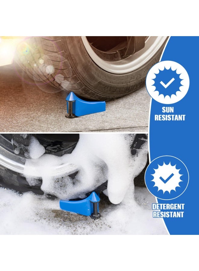 4 Pcs Car Hose Guide, Tire Hose Roller for Car Washing, Detailing Tire Hose Guide Preventing Pressure Washer Hose Stuck Under The Wheels, Plastic Wash Tool to Avoid Snagging(Blue) - Image 4