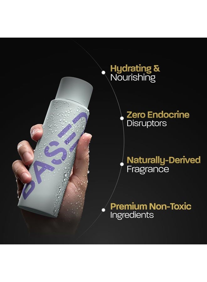 Based Bodyworks بلسم مرطب من BASED مع الألوة فيرا وزيت النعناع وزيت جوز الهند، بلسم تنظيف للرجال، بدون كبريتات أو بارابين أو فثالات، عناية عالية الجودة بالشعر، زجاجة سعة 12 أونصة سائلة (عبوة من 1) - Image 2