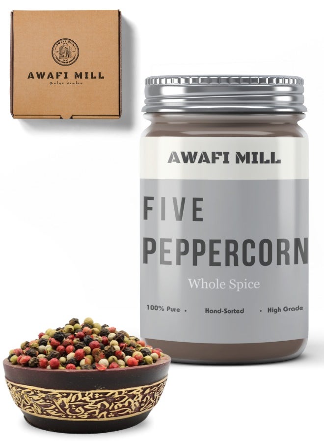Awafi Mill Premium Five-Peppercorn Blend | Handpicked Whole Peppercorns | Aromatic Spice Mix  - Image 1