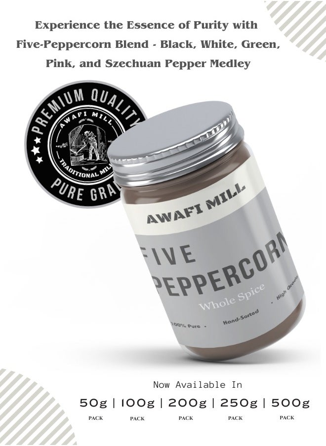 Awafi Mill Premium Five-Peppercorn Blend | Handpicked Whole Peppercorns | Aromatic Spice Mix  - Image 4