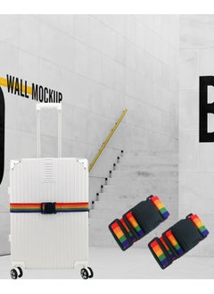 BenQuand 2 Pcs Suitcase Straps/Bright Color Adjustable Luggage Belts/Luggage Straps for Suitcases…  - Image 3