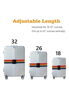 BenQuand 2 Pcs Suitcase Straps/Bright Color Adjustable Luggage Belts/Luggage Straps for Suitcases…  - Image 4