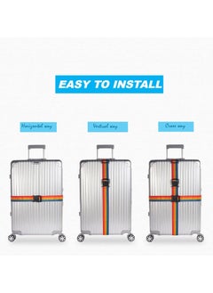 BenQuand 2 Pcs Suitcase Straps/Bright Color Adjustable Luggage Belts/Luggage Straps for Suitcases…  - Image 5