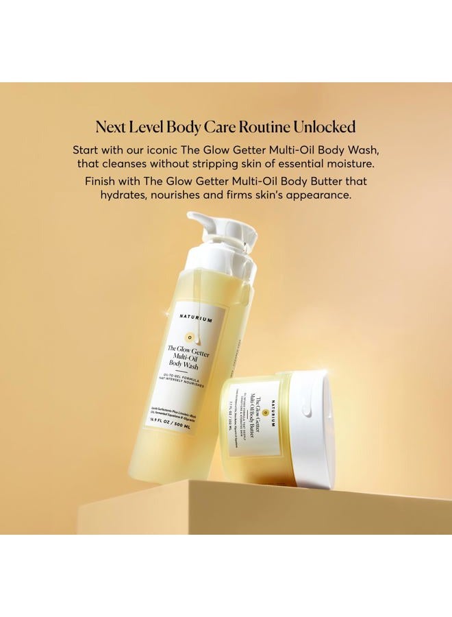 NATURIUM The Glow Getter Whipped Multi-Oil Body Butter, Firming Cream & Body Moisturizer with Shea Butter, 7.7 fl oz - Image 5