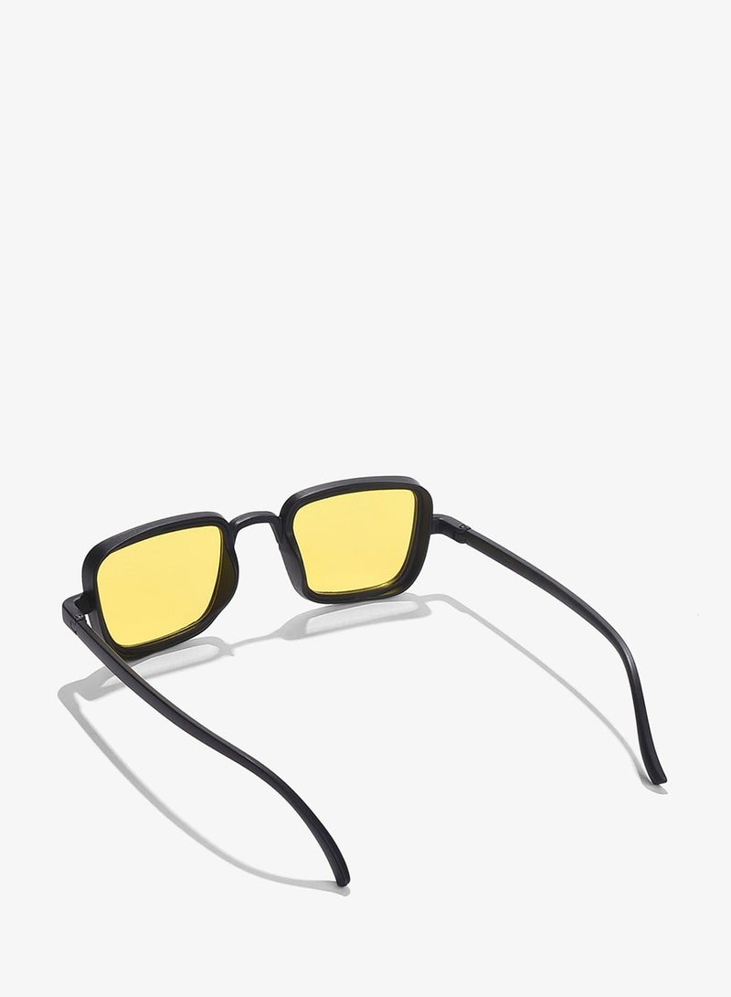 Haute Sauce Yellow Lens Black Wayfarer Sunglasses - Image 4
