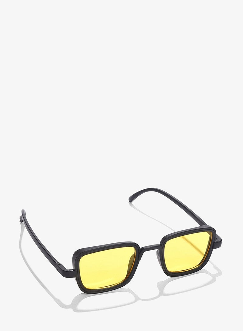 Haute Sauce Yellow Lens Black Wayfarer Sunglasses - Image 3