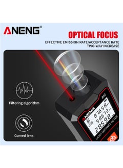ANENG 40m/60m/80m/100m Digital Laser Distance Meter with Bubble Level Handheld Laser Measure LCD Mini Range Finder Distance/Area/Volume/Pythagorean Measuring Tool Unit Switching  - Image 3