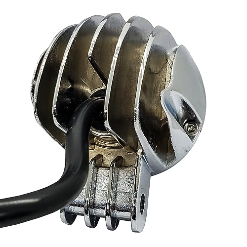 OZ-USA Chrome 20w LED Lights Spot Beam Motorcycle Cruiser Fog Passing Lights 6500K - Image 5