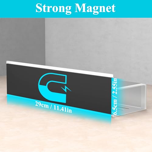 HuggieGems 4 Pack Magnetic Spice Storage Rack Organizer for Refrigerator and Oven, Silver Fridge Organizers and Storage - Image 3