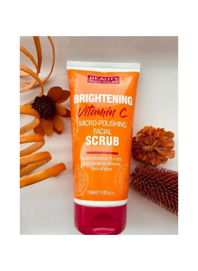 BEAUTY FORMULAS Brightening Vitamin C Micro-Polishing Facial Scrub - 150ml - Image 2