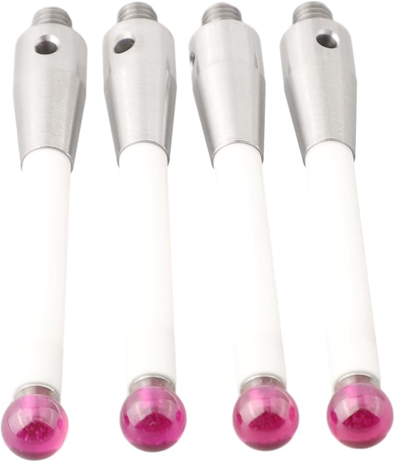 مسبار CMM مع ساق من السيراميك، خيط 6 مم، عمود بطول 50 مم، طرف كروي بديل - Image 1