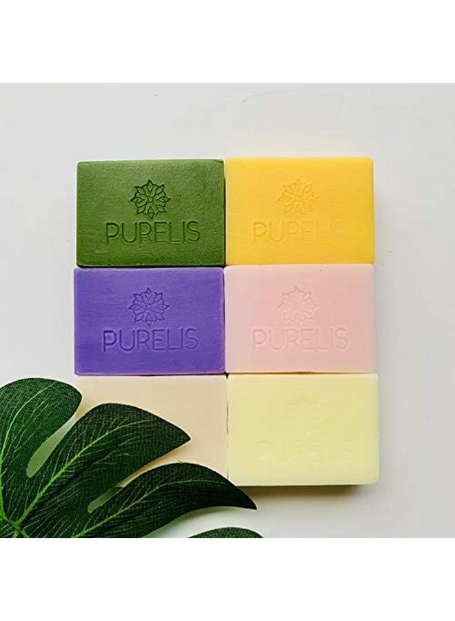 Purelis Urelis Naturals Aromatherapy Soap Bars Artisan Crafted With Natural Essential Oils 6Pack Gift Set. Handmade Antibacterial Face Hands And Body Soap For Men And Women Soap Bars Gift Set - Image 5