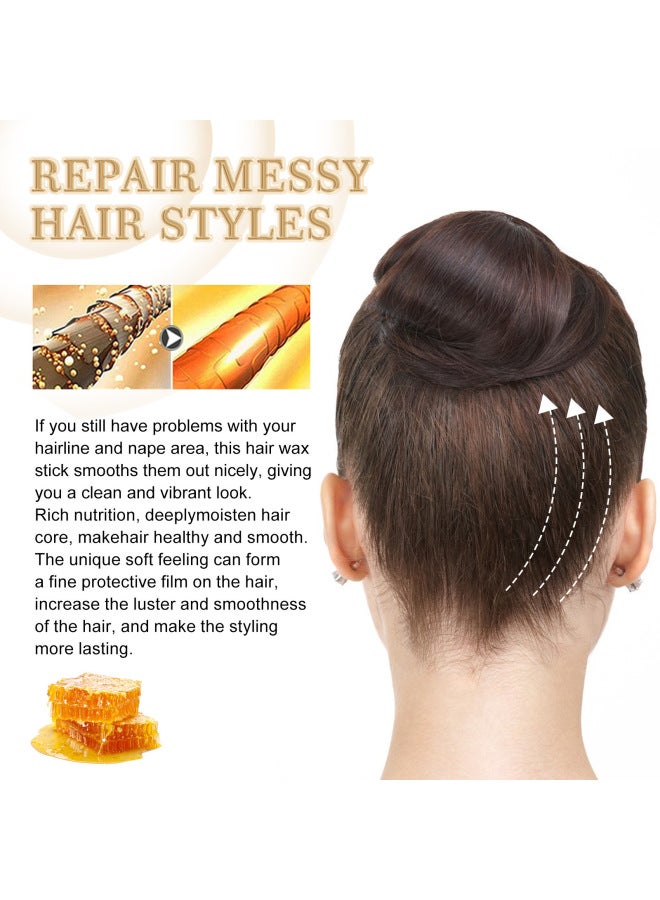 EELHOE Hair Wax Stick Hair Styling Broken Hair Care Natural Gloss Solid Styling Hair Wax - Image 2