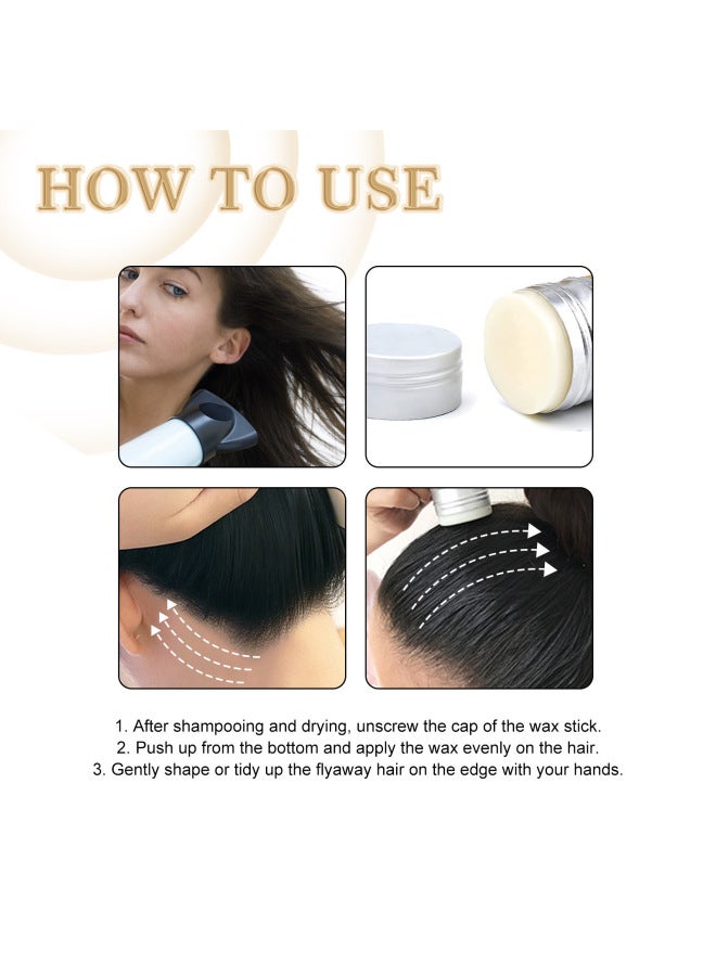 EELHOE Hair Wax Stick Hair Styling Broken Hair Care Natural Gloss Solid Styling Hair Wax - Image 3
