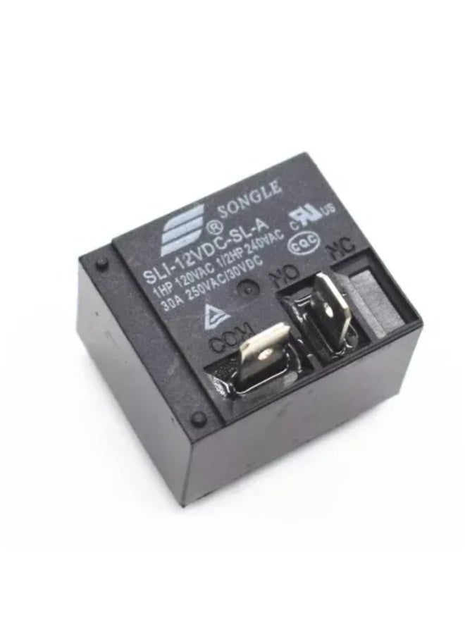 سونجلي (عبوة من 3 قطع) مرحل طاقة SONGLE SLI-12VDC-SLA - ملف 12 فولت تيار مستمر، 30 أمبير 250 فولت تيار متردد/30 فولت تيار مستمر، مرحل SPDT عالي الطاقة للأجهزة المنزلية والإلكترونيات الصناعية والمنزلية - Image 2