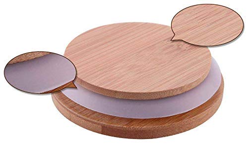 IndusBay Pack of 2 1200 ML Borosilicate Glass Jars with Bamboo Wood Air Tight Lids Tea Container Clear Kitchen Storage Jar with Bamboo Shelf Kitchen Canister Set 12 Liter Clear - Image 5