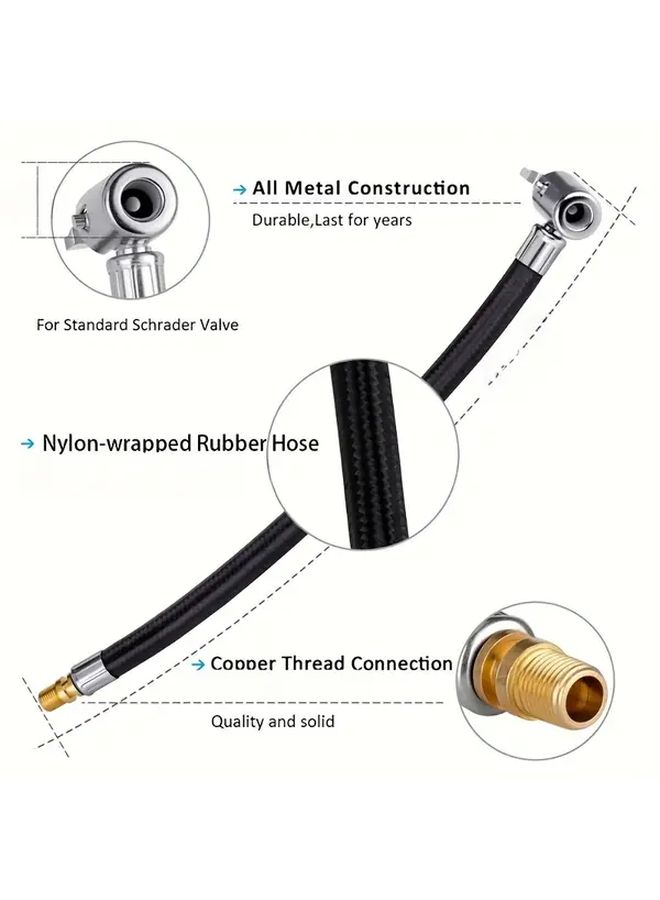 Quick Inflation Extension Hose with Inflatable Chuck for Car Tire Pump - Image 5