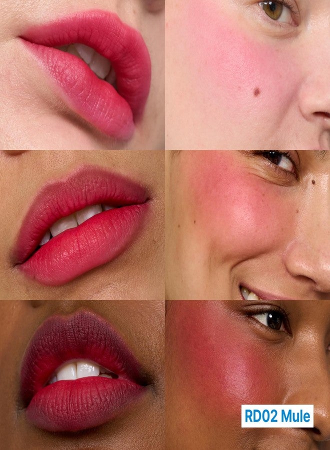 فوي أحمر خدود وشفاه بلوري بودنغ مع قلادة مفاتيح | سلسلة مفاتيح بلون عشوائي | حذاء ريديش مومنت | أحمر خدود، خفيف الوزن وقابل للتعديل، متعدد الاستخدامات بلمسة نهائية ناعمة غير لامعة | 5 غرام - Image 3