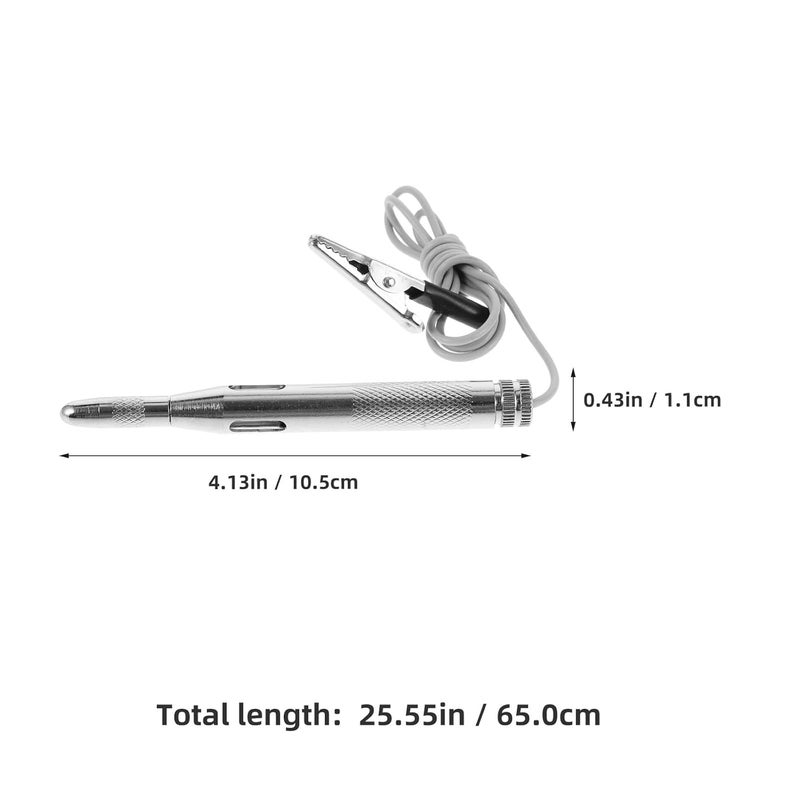 Healifty أداة اختبار دوائر السيارات، جهاز اختبار كهربائي بجهد 6-24 فولت، مزود بقطب استكشاف نحاسي مغطى بمادة معدنية، لقياس دوائر الطاقة لمرحلات إشعال السيارات وأجهزة التحكم فيها، وتُستخدم في تشخيص أعطال المركبات. - Image 2