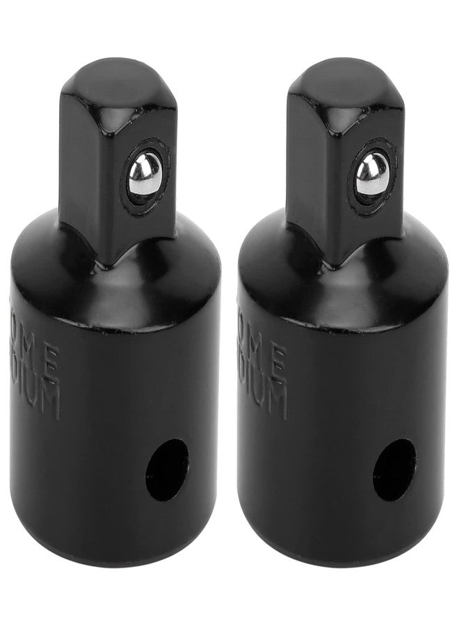 ناروت مجموعة محولات المقبس، مجموعة مفتاح ربط المقبس من قطعتين مجموعة محولات التأثير محول مقبس التأثير من الفولاذ عالي الكربون مجموعة محولات المقبس من 1/2 إلى 3/8 مجموعة محولات المقبس القفل لأداة التحويل - Image 1