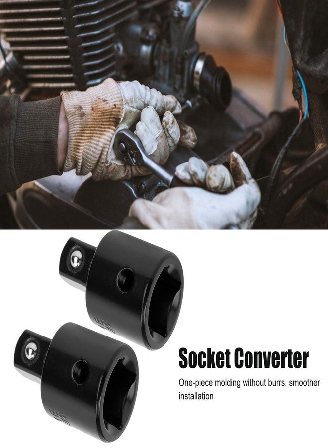 ناروت مجموعة محولات المقبس، مجموعة مفتاح ربط المقبس من قطعتين مجموعة محولات التأثير محول مقبس التأثير من الفولاذ عالي الكربون مجموعة محولات المقبس من 1/2 إلى 3/8 مجموعة محولات المقبس القفل لأداة التحويل - Image 5