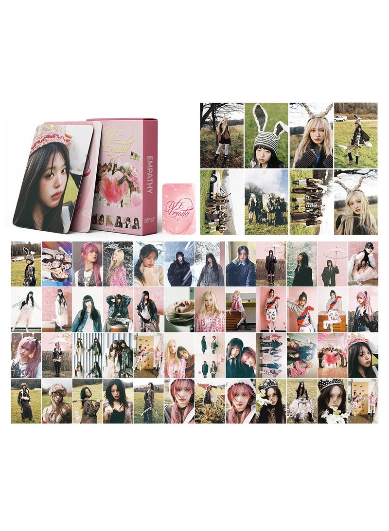 NIBEMINENT 55 Pcs Kpop IVE EMPATHY Lomo Cards Card For Fans Collection Gifts - Image 2