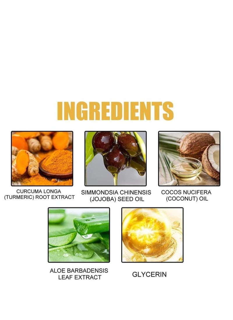 EELHOE Turmeric Lip Balm, Lip Lightening for Dark Lips, Long-Lasting Moisturizing Lip Care Cream, Remove dead skin, Nourishes & Repairs Chapped Lips, Natural Lip Mask 5g - Image 3