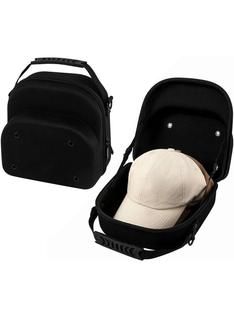 PTTIMFFM Portable Baseball Cap Storage Case, EVA Travel Hat Organizer with Handle, Unisex Protective Cap Carrier for Outdoor Use - Image 4
