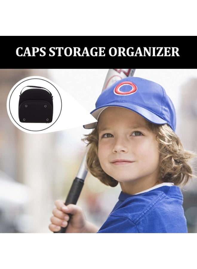 PTTIMFFM Portable Baseball Cap Storage Case, EVA Travel Hat Organizer with Handle, Unisex Protective Cap Carrier for Outdoor Use - Image 5