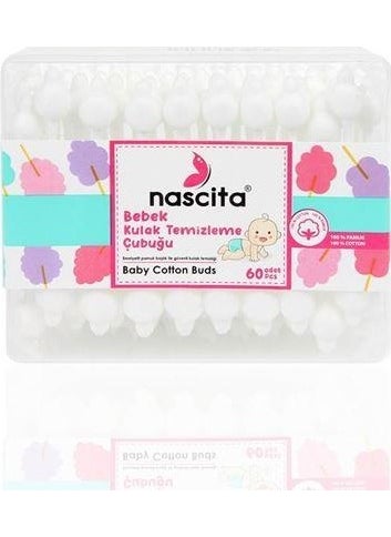 Nascita Baby Ear Cleaning Sticks 60 pcs 
