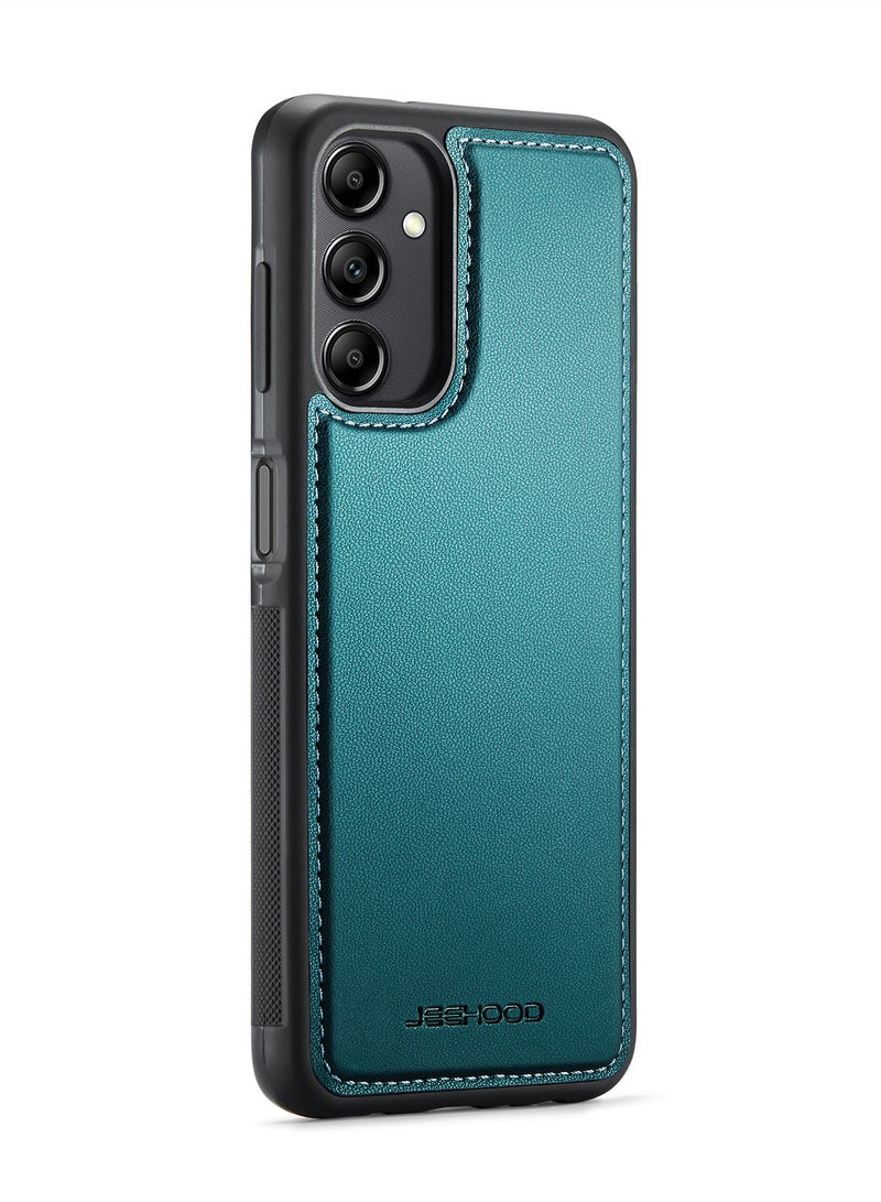 جيهود كيس مي جراب موبايل متوافق مع سامسونج جالاكسي ايه 14 4 جي / 5 جي فاخر من جلد البولي يوريثين غطاء خلفي متوافق مع سامسونج جالاكسي ايه 14 4 جي / 5 جي - اخضر - Image 2