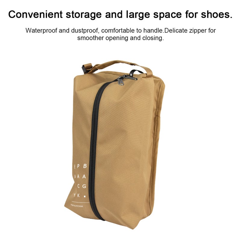 Outdoor Camping Hiking Travel Oxford Cloth Shoes Storage Bag Portable Lightweight Waterproof Shoes Storage Bag with Handle - Image 4