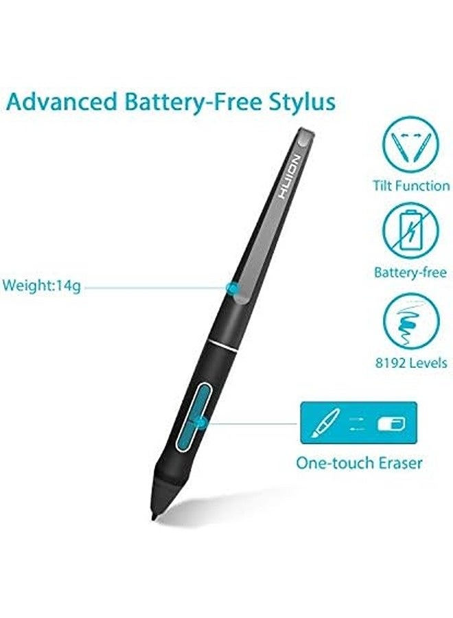 HUION Kamvas Pro 12 Drawing Tablet with Screen – 11.6-Inch Full-Laminated Pen Display, Battery-Free Stylus, 8192 Pen Pressure, Adjustable Stand, Professional Graphics Monitor - Black - Image 5