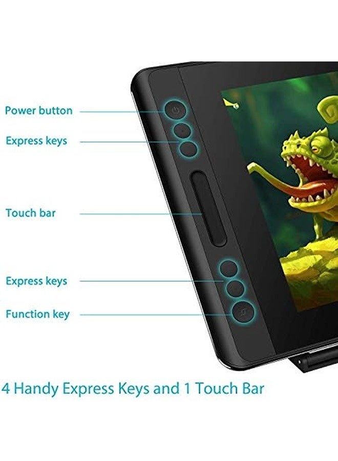 HUION Kamvas Pro 12 Drawing Tablet with Screen – 11.6-Inch Full-Laminated Pen Display, Battery-Free Stylus, 8192 Pen Pressure, Adjustable Stand, Professional Graphics Monitor - Black - Image 3