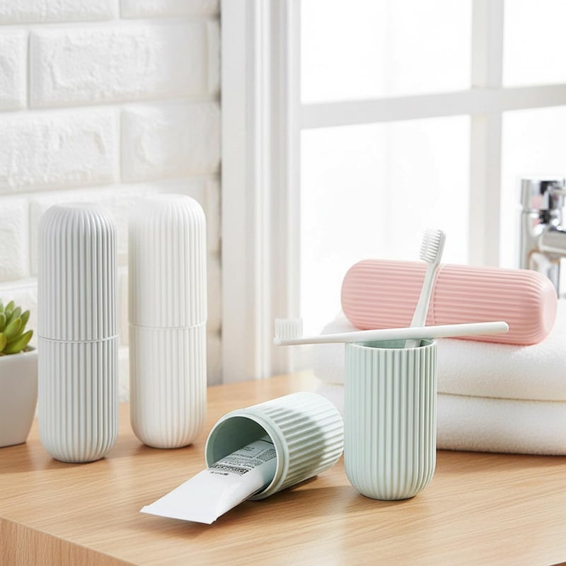 XML Toothbrush Toothpaste Holder Case Cover Container Portable Protective Plastic for Traveling, Camping, Bathroom,Home, School, Business Travel Accessories - Image 4