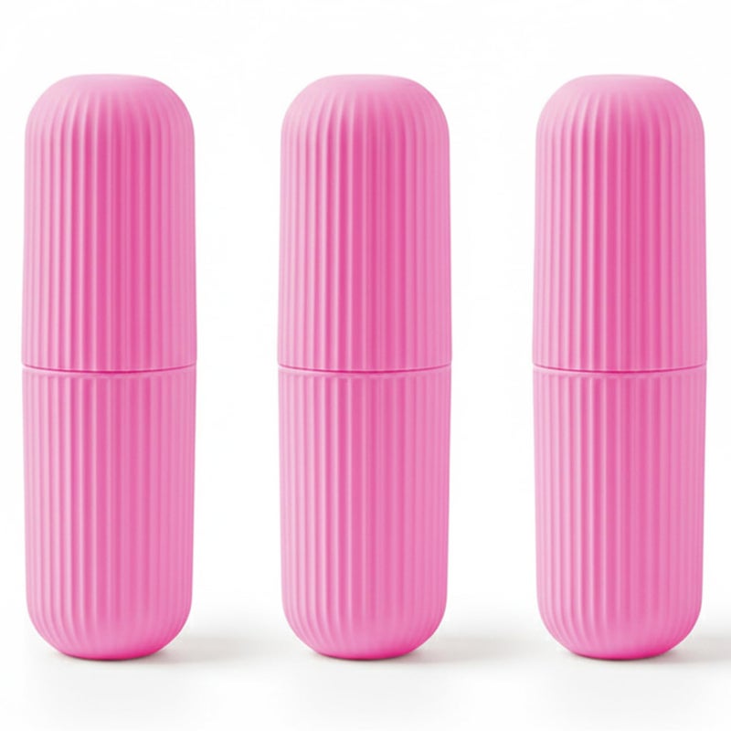 XML Toothbrush Toothpaste Holder Case Cover Container Portable Protective Plastic for Traveling, Camping, Bathroom,Home, School, Business Travel Accessories - Image 1