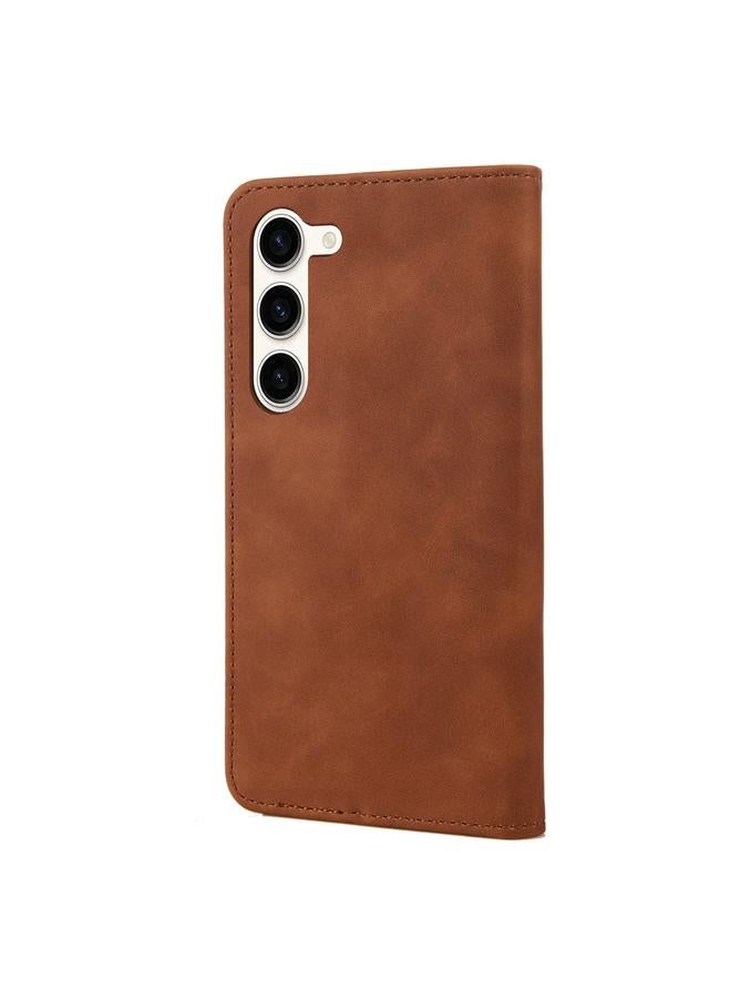 S-TOP Case For Samsung Galaxy S23 5G Skin Feel Splicing Leather Phone Case - Image 3
