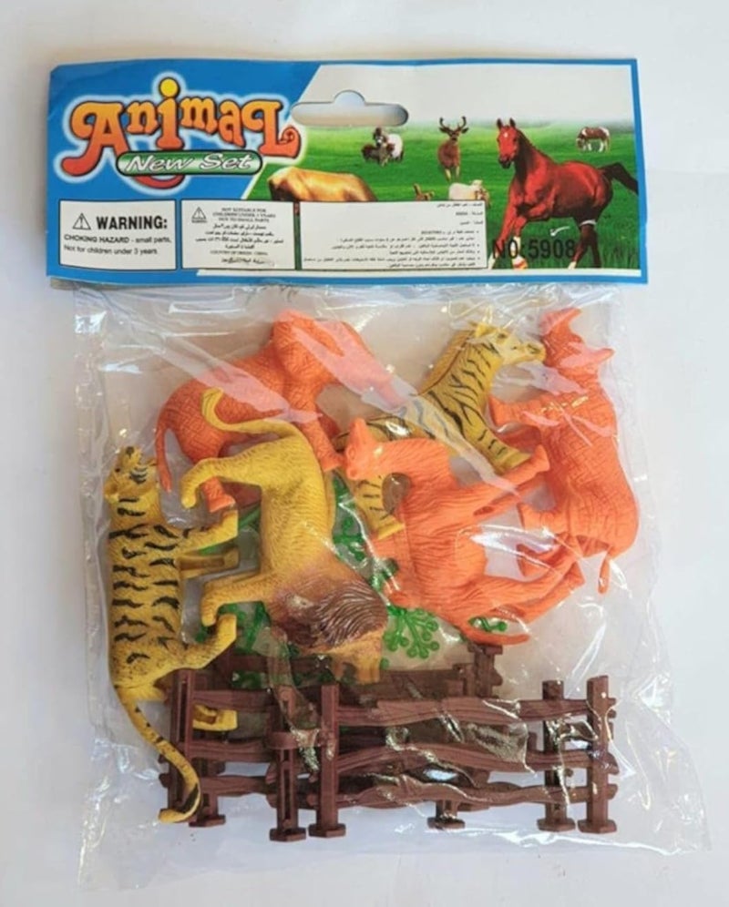 Jungle Plastic Animals 6 Pieces - Small -