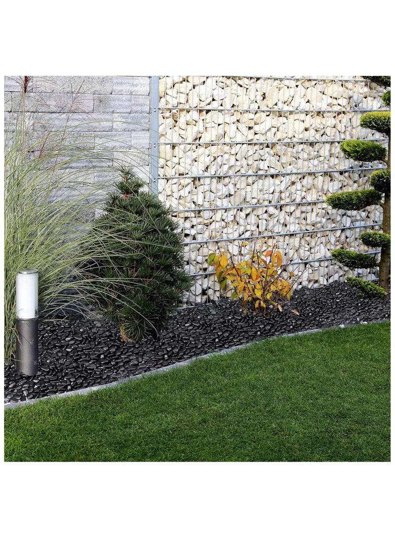 Home zone 15 lbs ( 6.8KG) Black Rocks for Planters 1"-2" Decorative River Rocks for Plants Flower Pots Vase Polished Garden Stones for Outdoor Landscaping Walkways Yard  - Image 5