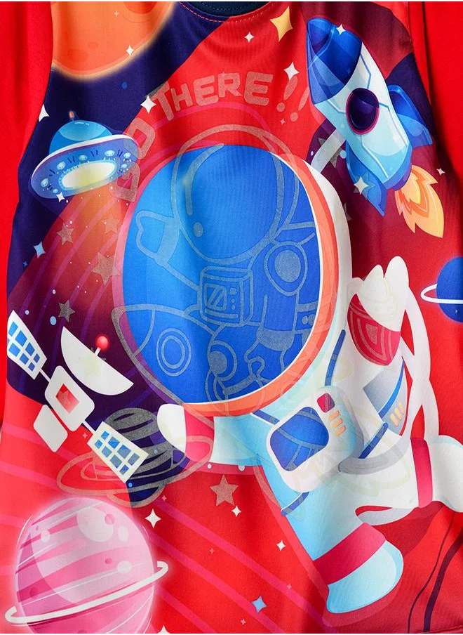 babyqlo Outer Space Glow-in-the-Dark Pajama Set for Boys