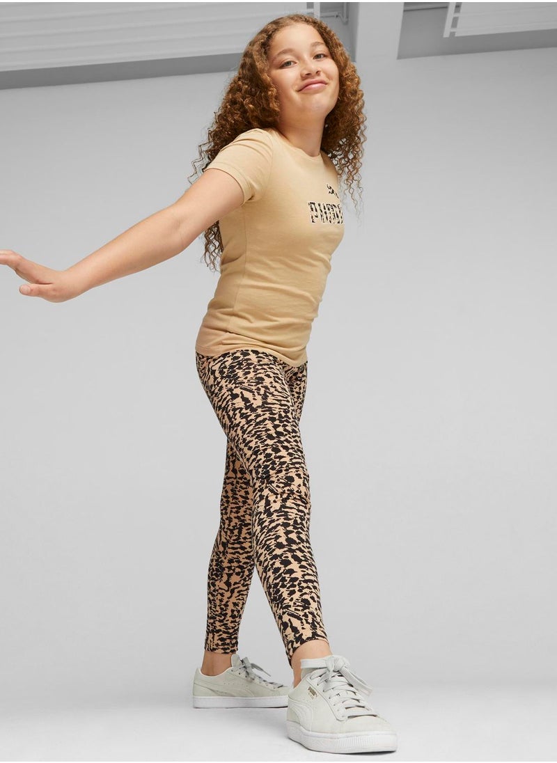 PUMA - Kids Essential Animal Aop Leggings - Image 1