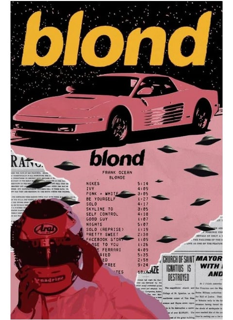 TNESSENTIAL FRANK OCEAN  BLOND  CANVAS POSTER